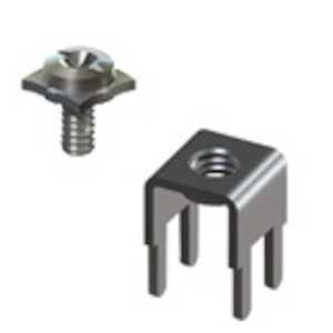 Keystone SEMS Metric PC Mount Screw Terminal, M3 Thread, 6.5mm L