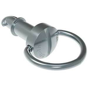 Southco DZUS Lion Quarter-Turn Stud, Large Size, Bail Handle, Steel, Zinc Plate, Bright Chromate