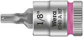 Wera Tools 8740 A HF Zyklop Bit Socket with Holding Function, 1/4" Drive, 1/8" x 28 mm