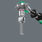 Wera Tools 8740 A HF Zyklop Bit Socket with Holding Function, 1/4" Drive, 4 x 100 mm