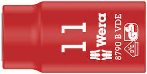Wera Tools 8790 B VDE Zyklop 3/8" Socket, Insulated, 10 x 46 mm