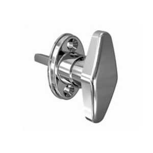 Southco Cam Latch Compact 'T' Handle, Hand Operated, Zinc Alloy, Chrome Plated, Polished