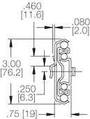 Accuride Heavy-Duty Full-Extension Pocket & Bayonet 12" Slide, Lock-In/Lock-Out, Left Handed
