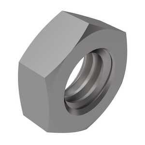 1" - 14 Hex Jam Nut, 1-1/2" W X 35/64" H, 316 Stainless Steel. Specification - ASME B18.2.2