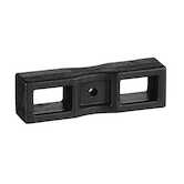 Panduit Cable Tie Spacers, Weather Resistant Nylon, Black, Outdoor, H 0.5", L 2.12", W 0.62", 500/Pack