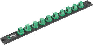 Wera Tools 9602 Magnetic Socket Rail, 1/2", Empty, 30 x 370 mm