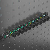 Wera Tools 9608 Magnetic Rail B Impaktor Imperial 1, 9 pieces