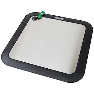 Desco Foot Plate, Stainless Steel, with Molded Base