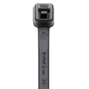 Ty-Fast Cable Tie, Black Nylon 6.6, Max Temp 105°C (185°F), Weather/UV Resistant, Indoor/Outdoor, Length 300mm (11"), Tensile Strength 180 N (40 lbs), 100 Pack