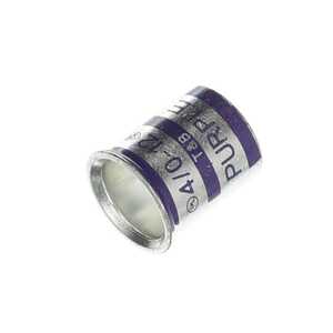Color-Keyed Copper Cable Joint, Wire Range Min: (4) #4 SOL or STR, Max: (2) #1 with (2) #10 SOL or STR, Tin Plated, Die Color Code Purple, 50 Pack