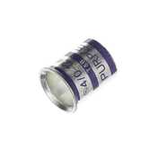 Color-Keyed Copper Cable Joint, Wire Range Min: (4) #4 SOL or STR, Max: (2) #1 with (2) #10 SOL or STR, Tin Plated, Die Color Code Purple, 50 Pack