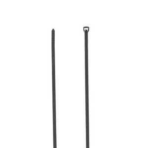 Ty-Fast Cable Tie, Black Nylon 6.6, Max Temp 105°C (185°F), Weather/UV Resistant, Indoor/Outdoor, Length 300mm (11"), Tensile Strength 180 N (40 lbs), 1000 Pack