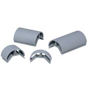 Panduit Panduct® Duct Corner Strip with 1" Bend Radius, PVC, 6' Length for all Types of PVC Wiring Duct, Black