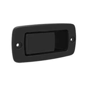 Southco Actuator, Paddle (includes Bracket & Screws), Non-Locking, Glass-filled Nylon, Black