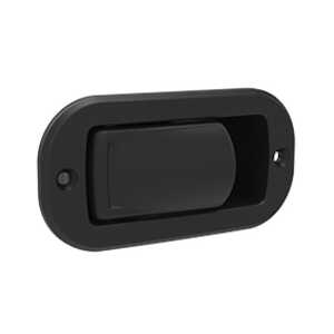 Southco Actuator, Paddle, Non-Locking, Aluminum Alloy, Black