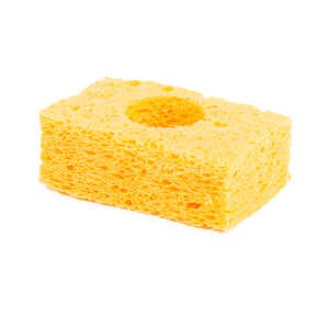 Metcal Sponge, 2.1" x 3.2", Yellow, 10 Pack
