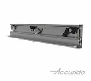 Accuride Bottom Mount Roller Bearing Slide, Aluminum 16" Slide, Extended Flange, NSF-Certified