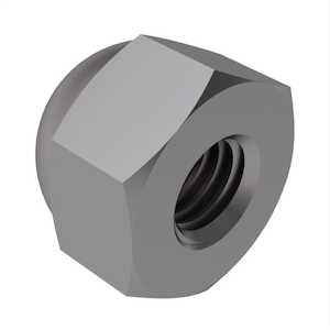 4-40 Extra Low Crown Acorn Capnut, 1/4" W X 1/4" H, Stainless Steel. DFARS