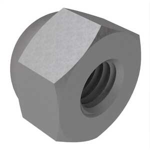 1/4" - 20 Extra Low Crown Acorn Capnut, 7/16" W X 15/32" H, Steel.