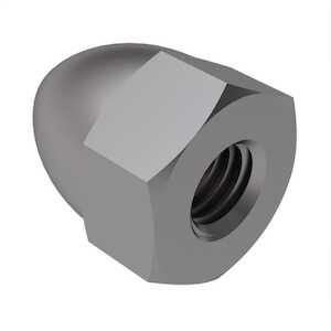 1/2" - 13 High Crown Acorn Capnut, 7/8" W X 15/16" H, Stainless Steel.