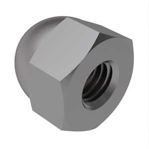 1/2" - 13 Low Crown Acorn Capnut, 7/16" W X 15/32" H, 316 Stainless Steel.