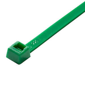 ACT Heavy Duty Cable Ties, 120 lb, 14" L, Nylon, Green, 100/Pack, MS3367-3-5
