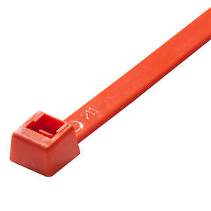 ACT Heavy Duty Cable Ties, 120 lb, 14" L, Nylon, Orange, 100/Pack, MS3367-3-3