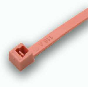 ACT Heavy Duty Cable Ties, 120 lb, 14" L, Nylon, Pink, 100/Pack, MS3367-3-10