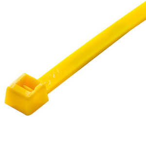 ACT Heavy Duty Cable Ties, 120 lb, 14" L, Nylon, Yellow, 100/Pack, MS3367-3-4