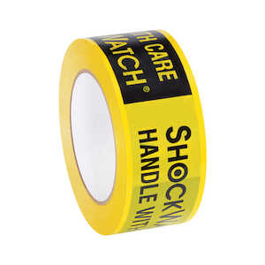 SpotSee ShockWatch 2 Alert Tape, 2" W x 300 ft L, Yellow