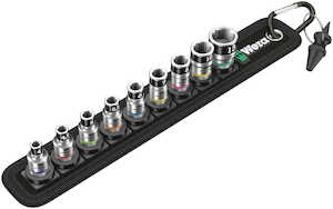 Wera Tools Belt A 1 Zyklop Socket Set with Holding Function, 1/4" Drive, 10 Pieces