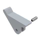 Bivar PCB Card Ejector, .062" PCB Width, .98" Upturned Lever, Nylon, Natural