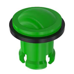 Bivar Rigid Light Pipe Lens Cap, .25" Dia, Green