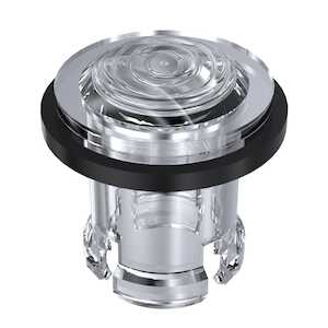 Bivar Rigid Light Pipe Lens Cap, .25" Dia, Clear