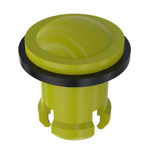 Bivar Rigid Light Pipe Lens Cap, .25" Dia, Yellow