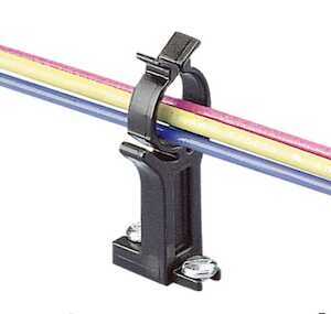 Panduit Bundle Retainer, .50" (12.7mm) Bundle, Nylon, Black, 100/Pack