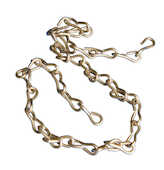 Brady Jack Chain, 50 ft L, Brass