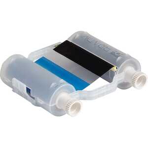 Brady B30 4-Color R10000 Printer Ribbon, Cartridge of 200' L x 4.33", Black/Blue/Red/Yellow
