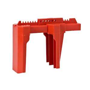 Brady 4-Legged Ball Valve, Red, Polypropylene, Valve Size: 2"-8"