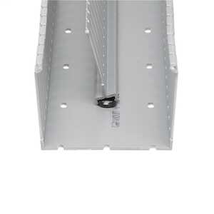 Panduit Duct Divider Wall Mounting Base, Polycarbonate, Black, 100/Pack