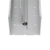 Panduit Duct Divider Wall Mounting Base, Polycarbonate, Black, 100/Pack