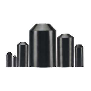 Panduit Heat-Shrink End Cap, Black 160 mm L