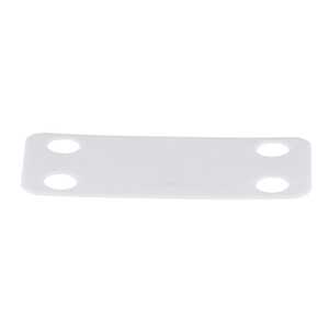 Panduit Marker Plate, 1.5" x 0.75" (38.1 mm x 19.1 mm), White, 1000/Pack