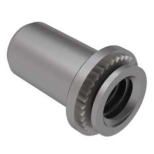 Captive Fastener Blind Press Nut, 1/4-20 x 1, Stainless Steel, Passivated
