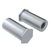 Captive Fastener Self-Clinching Blind Threaded Standoff, 10-32 x 0.375" L, Steel, Zinc Clear