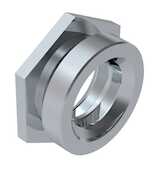 Captive Fastener Self-Clinching Flush Nut, 10-24 x 1, Stainless Steel, Passivated
