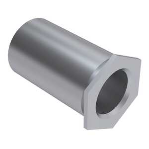 Captive Fastener Self-Clinching Unthreaded .116" Thru-Hole Standoff, .165" O.D., .125" L, Aluminum