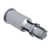 Captive Fastener Self-Clinching Spring Top Standoff, .156" x 0.312" L, Steel, Zinc Clear