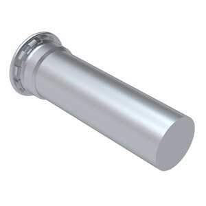 Captive Fastener Self-Clinching Pin, 0.073" Dia. x 0.250" L, Heat Treated Steel, Zinc Clear