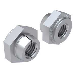 Captive Fastener Self-Locking Nut, 10-32 x 1, Aluminum